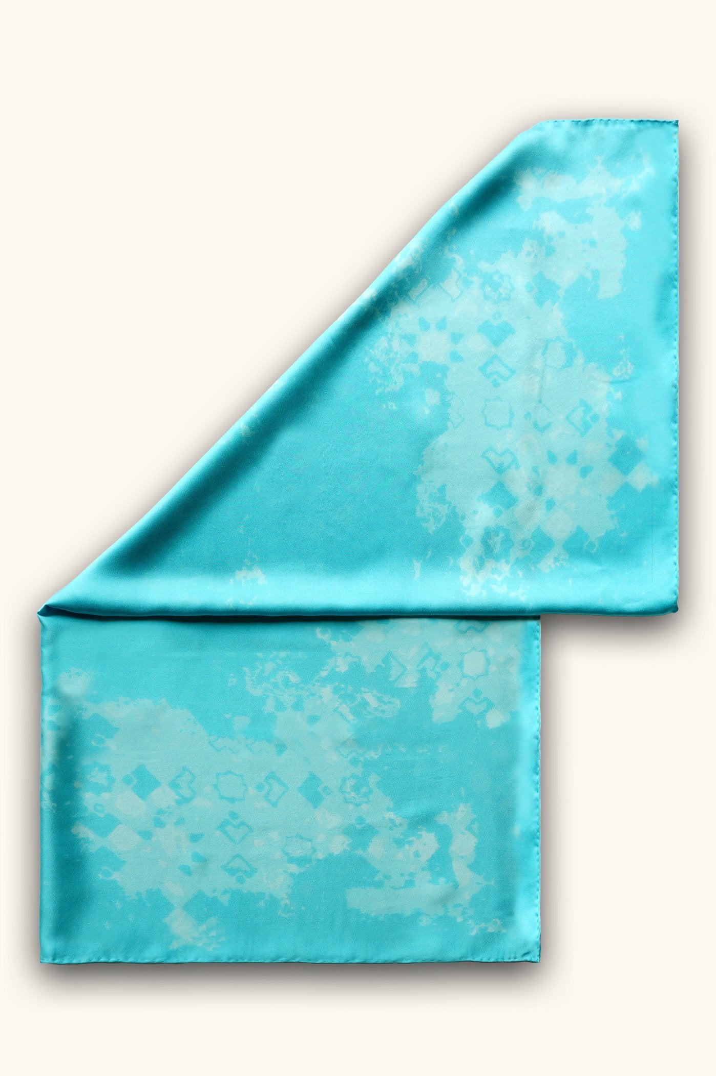 DIBADIB | Velvet Whispers Silk Scarf - Turquoise