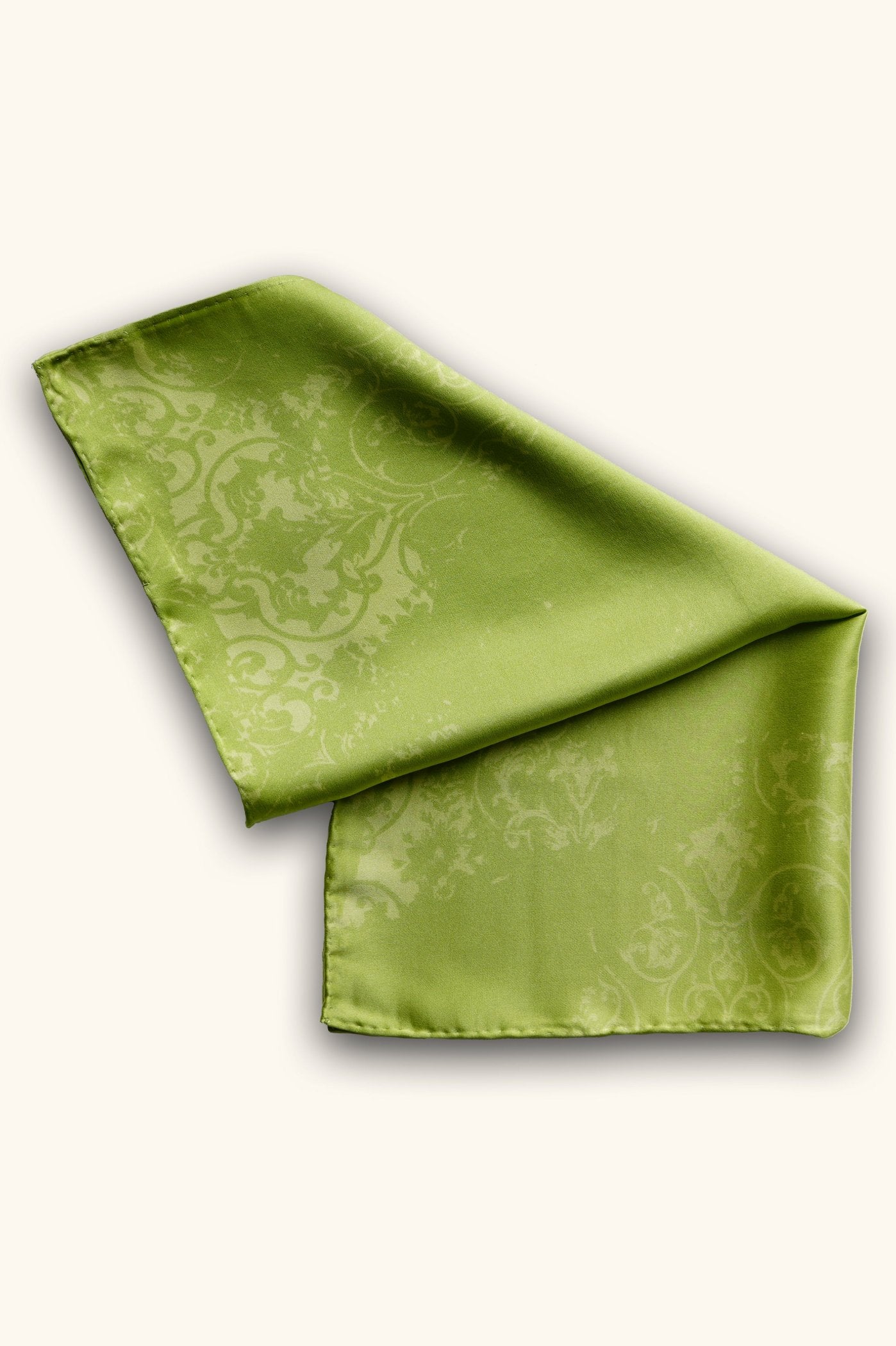 DIBADIB | Velvet Reverie Silk Mini Scarf - Vintage Green