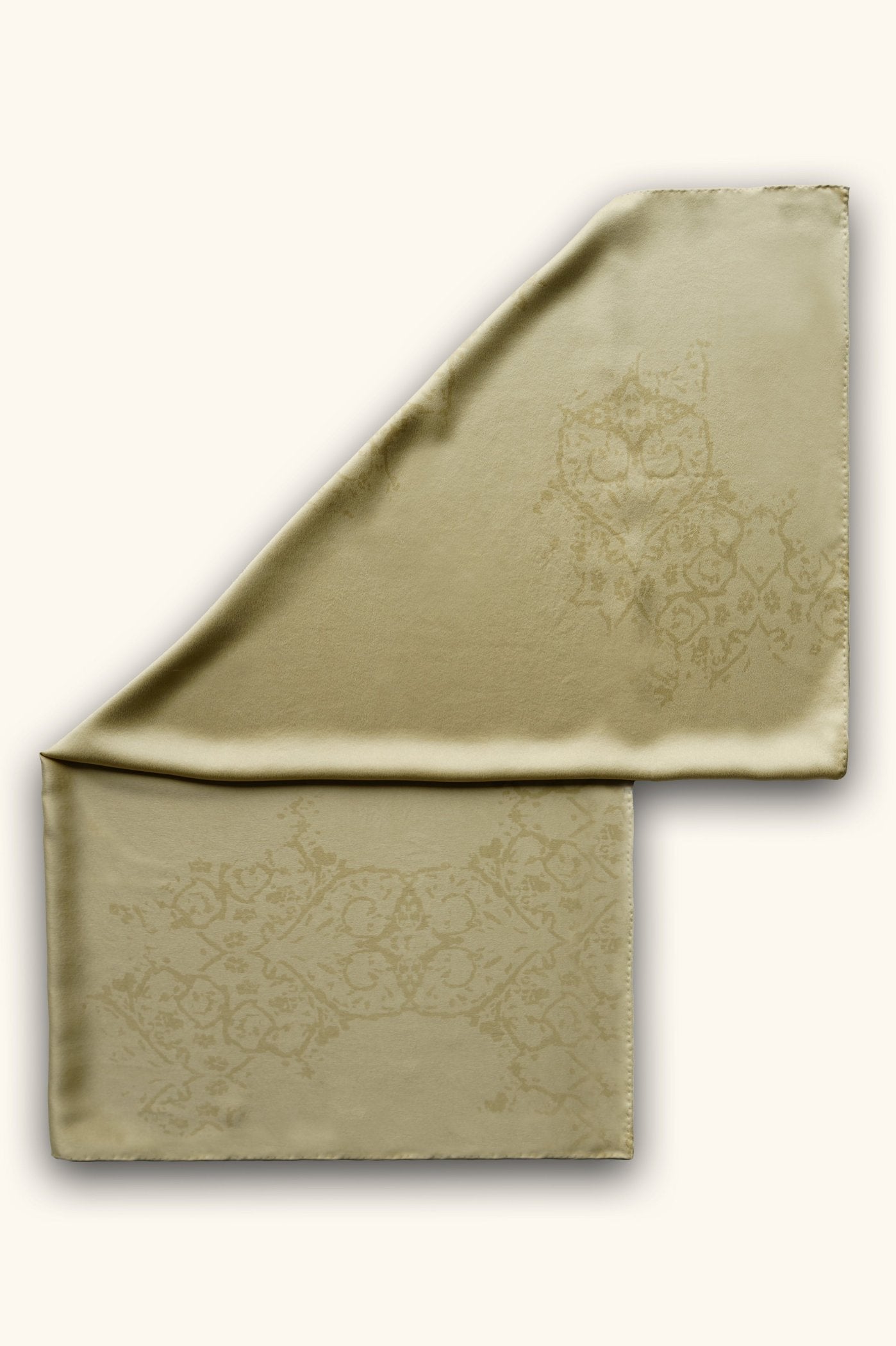 DIBADIB | Velour Voyage Silk Scarf - Royal Beige