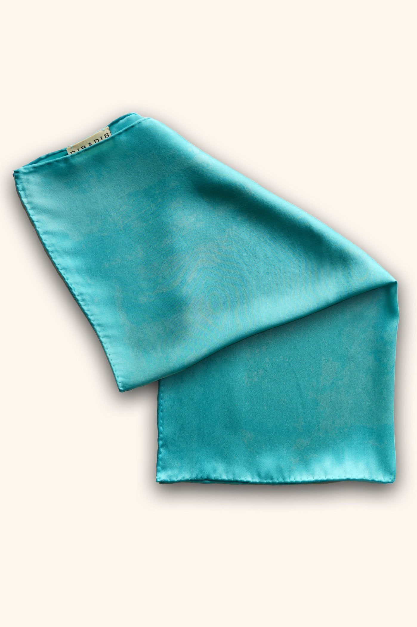 DIBADIB | Velvet Reverie Silk Mini Scarf - Turquoise