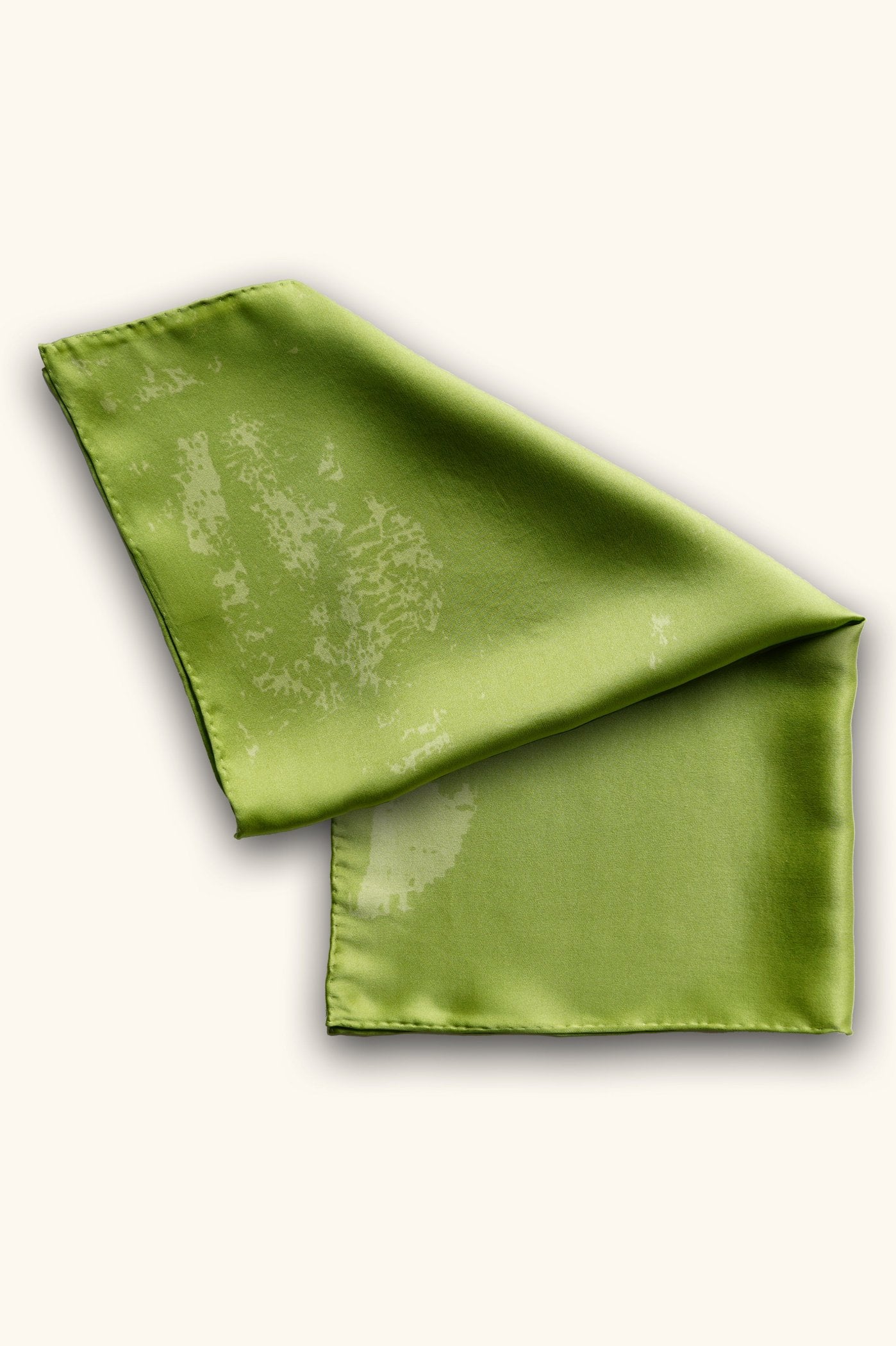 DIBADIB | Old Stain Silk Mini Scarf - Vintage Green