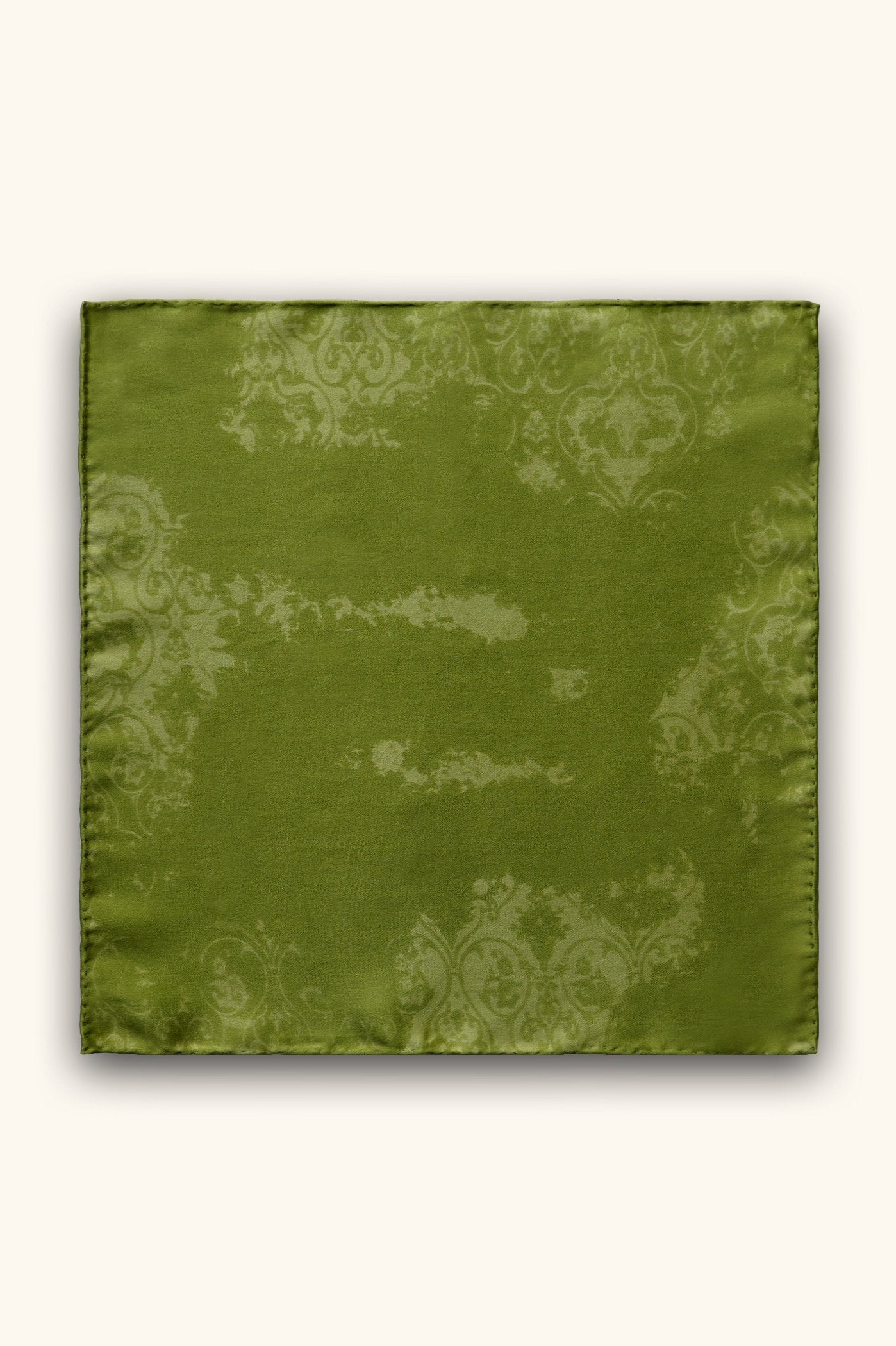 DIBADIB | Velvet Reverie Silk Pocket Square - Vintage Green