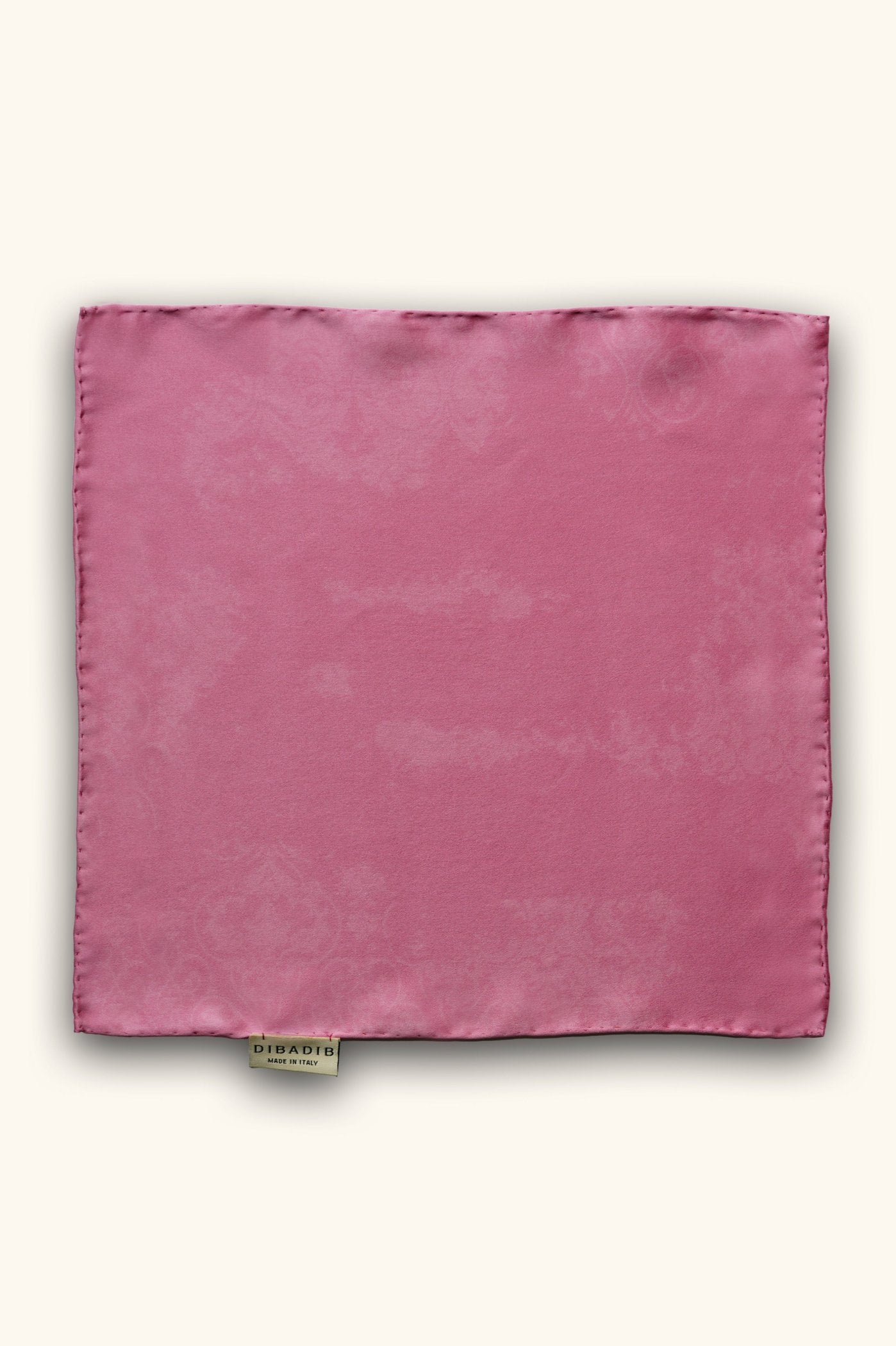 DIBADIB | Velvet Reverie Silk Pocket Square - Charming Pink