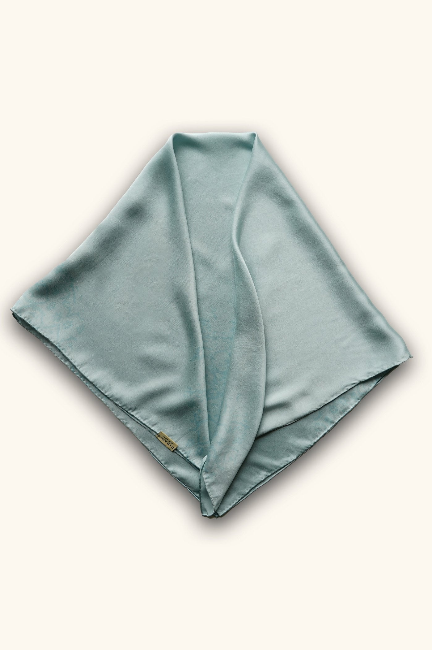 DIBADIB | Velour Voyage Silk Scarf - Moonstone Blue