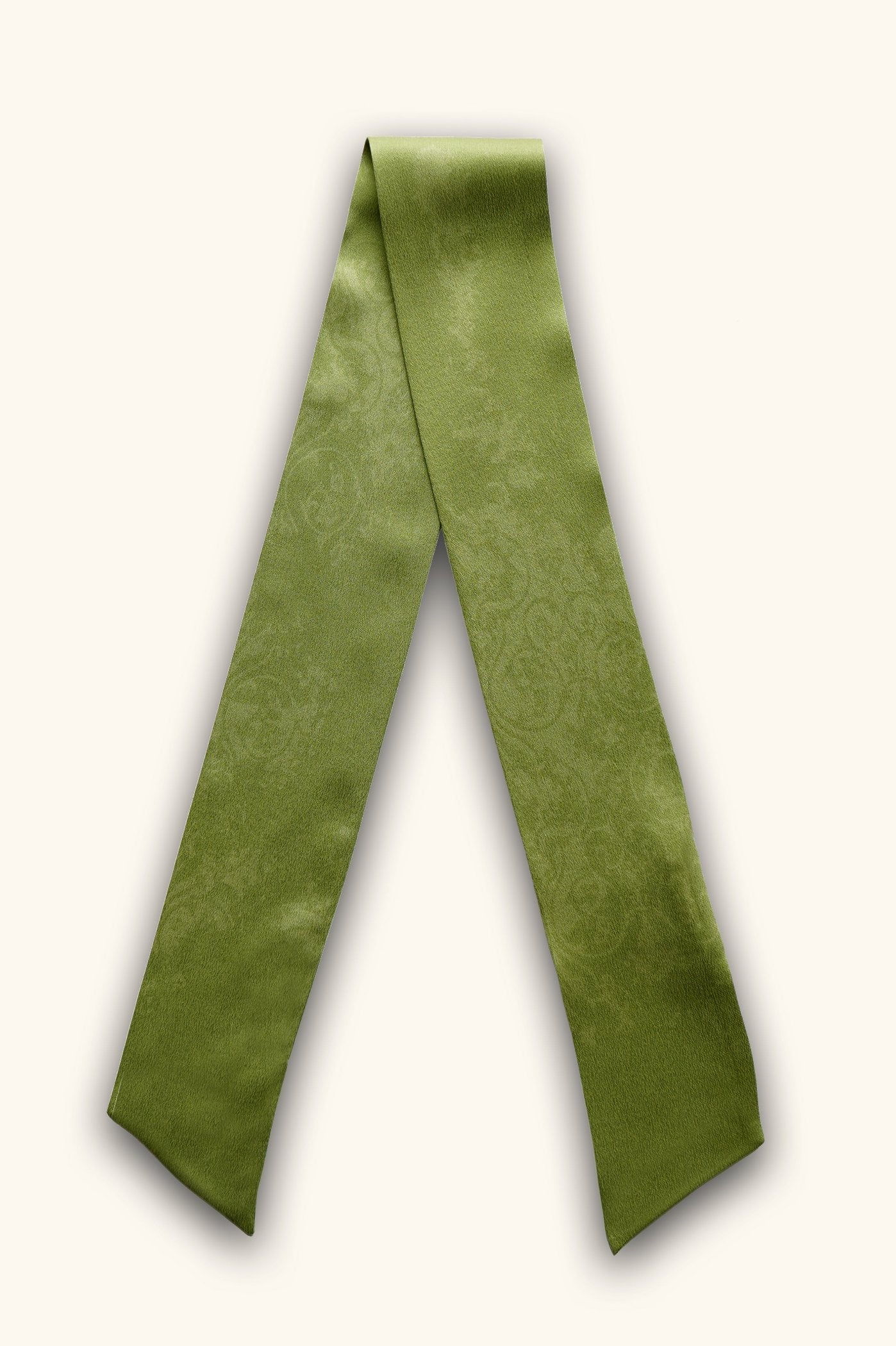 DIBADIB | Velvet Reverie Silk Ribbon Scarf - Royal Green