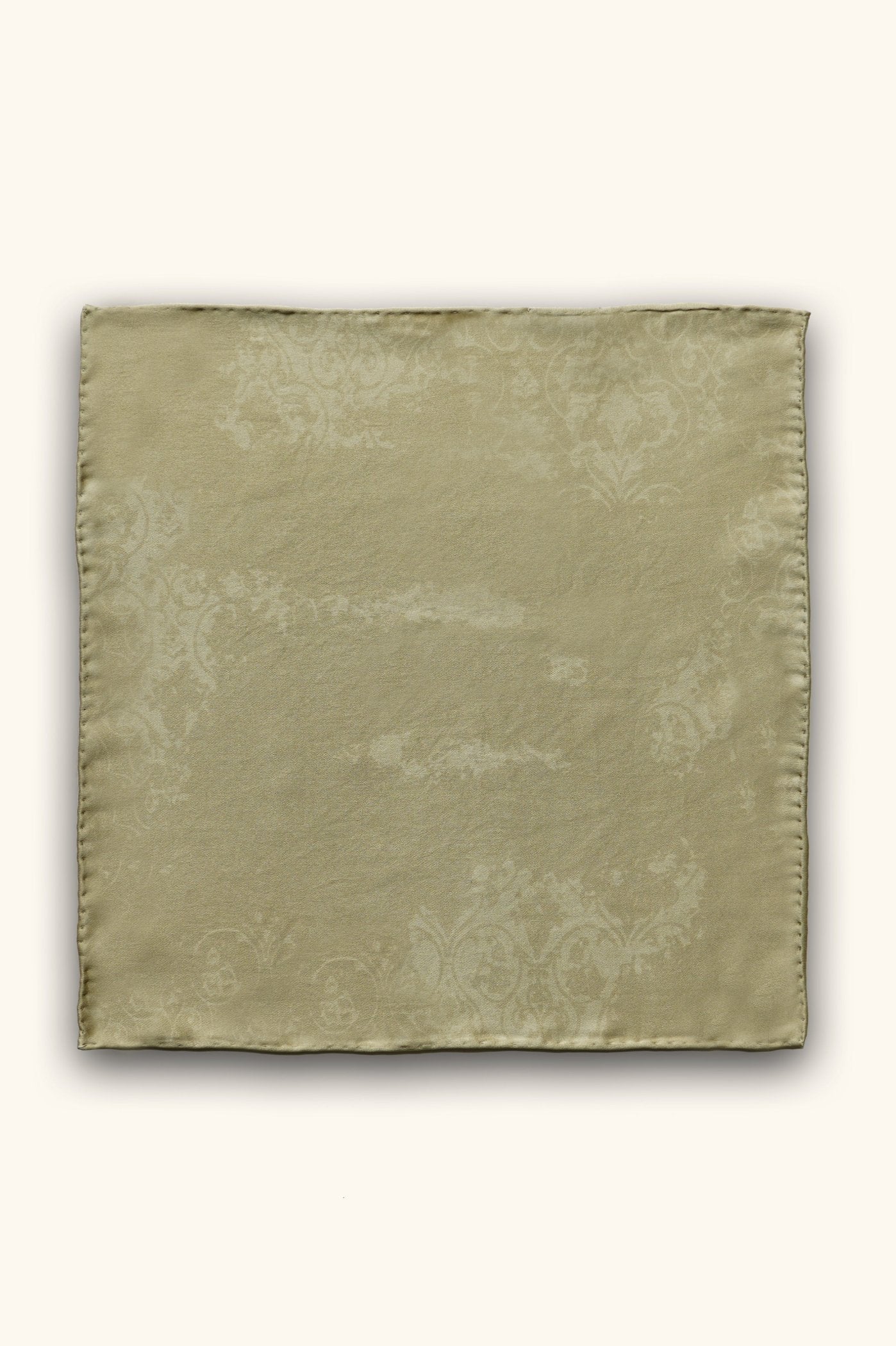 DIBADIB | Velvet Reverie Silk Pocket Square - Beige