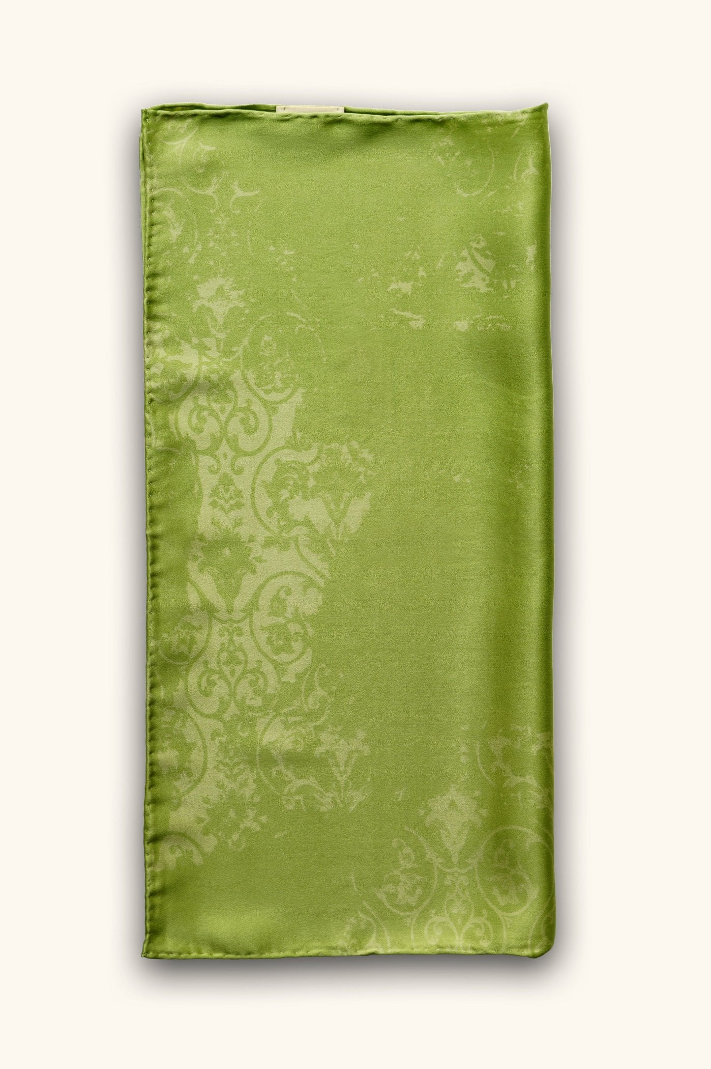 DIBADIB | Velvet Reverie Silk Mini Scarf - Vintage Green