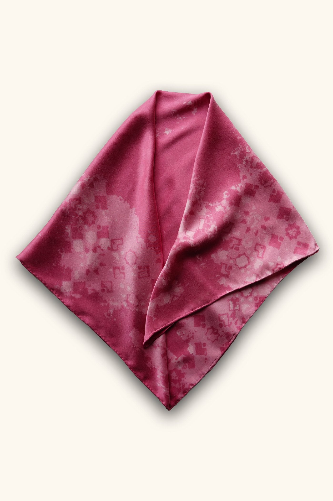 DIBADIB | Velvet Whispers Silk Scarf - Charming Pink