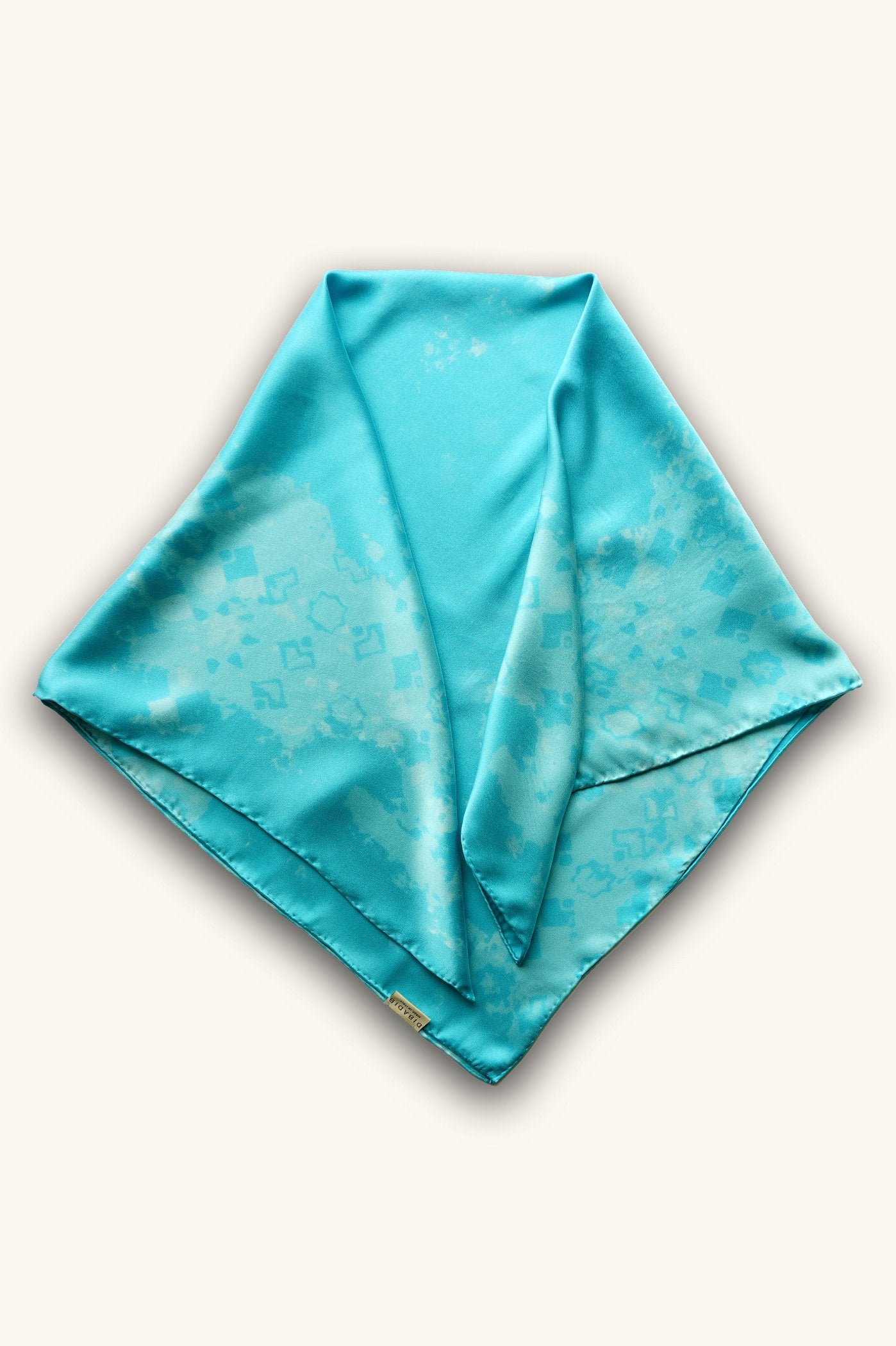 DIBADIB | Velvet Whispers Silk Scarf - Turquoise