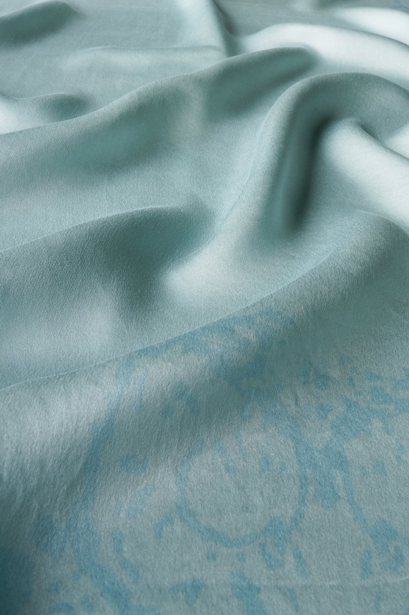 DIBADIB | Velour Voyage Silk Scarf - Moonstone Blue