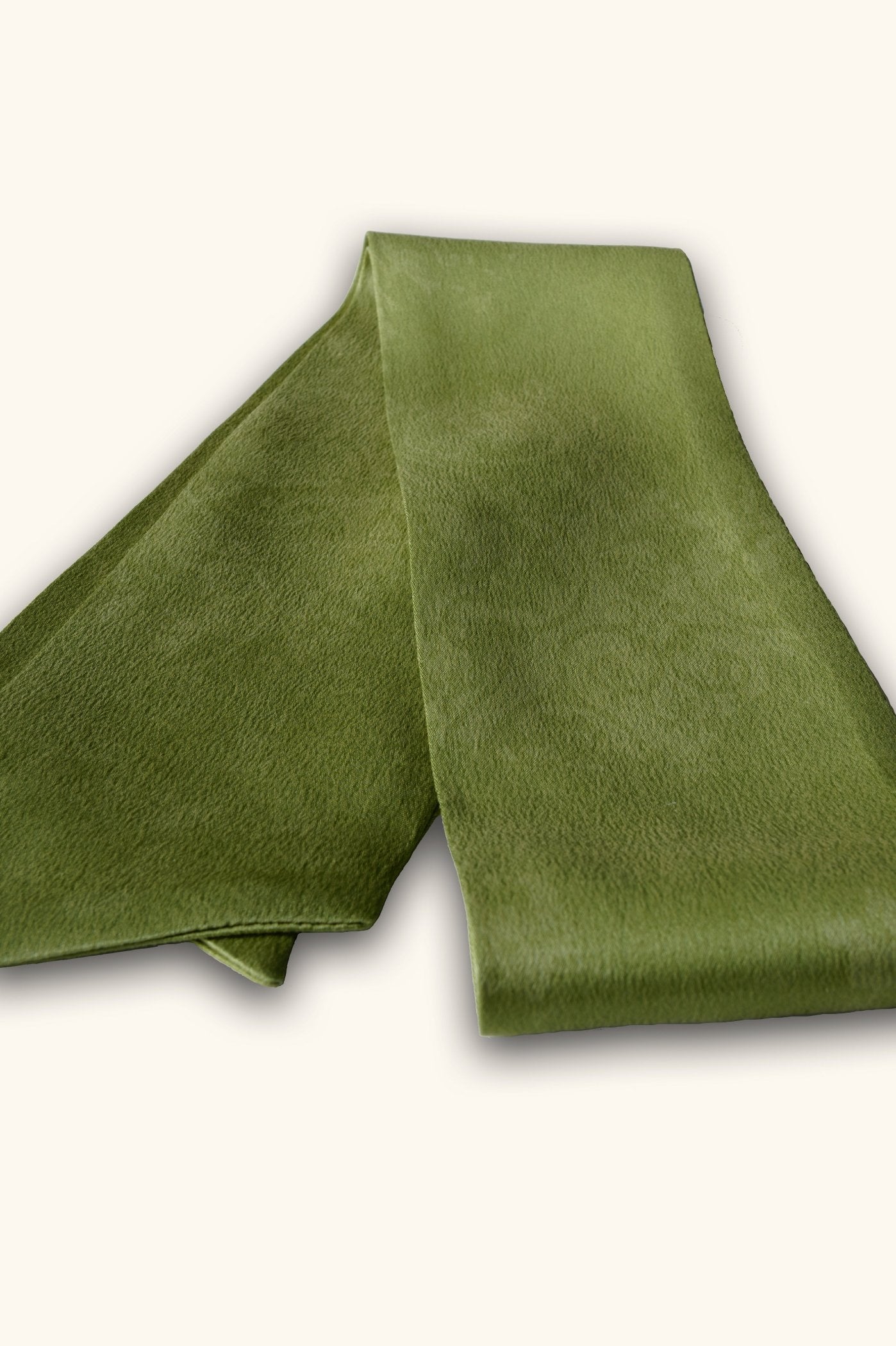 DIBADIB | Velvet Reverie Silk Ribbon Scarf - Royal Green