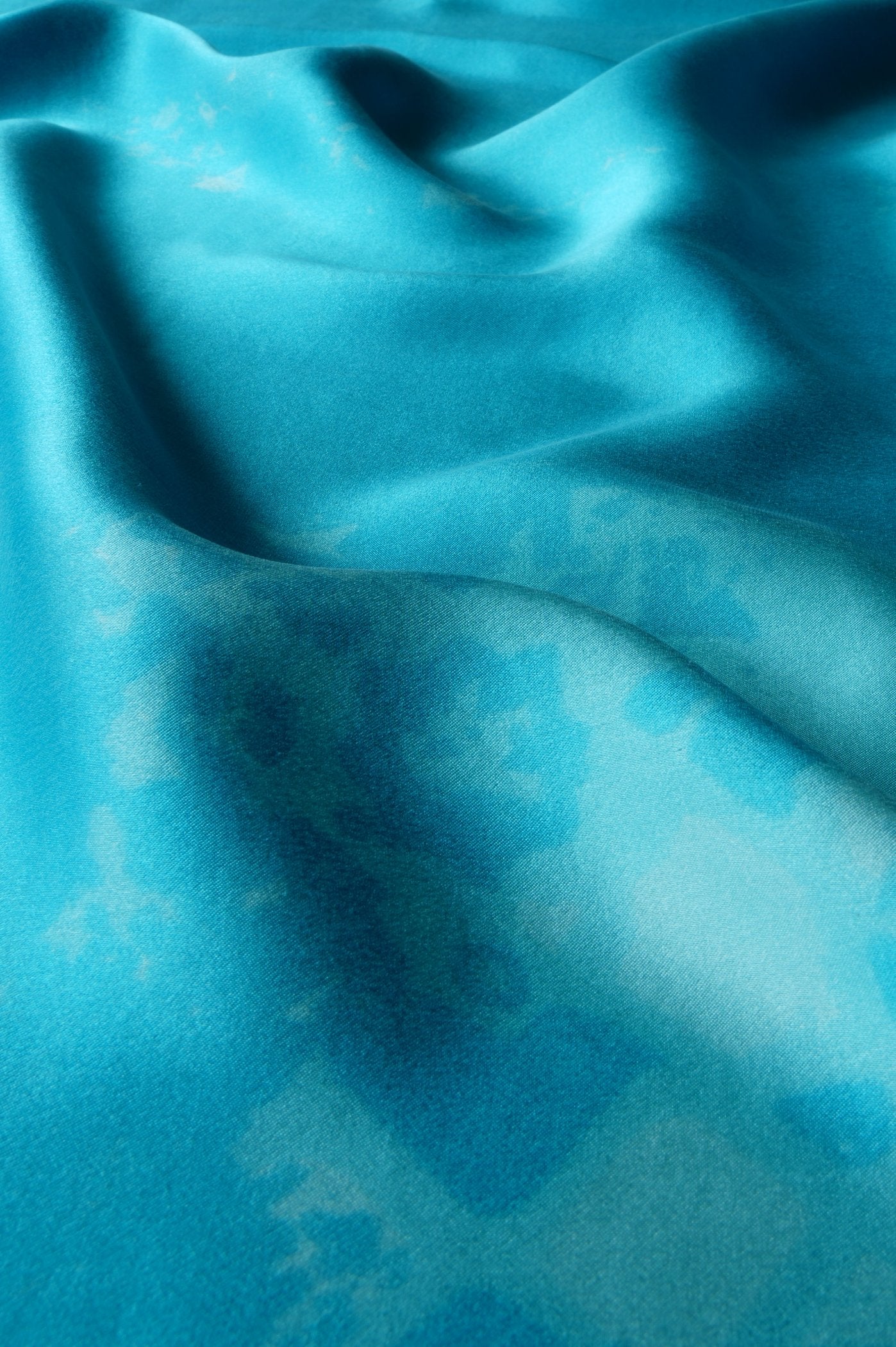 DIBADIB | Velvet Whispers Silk Scarf - Turquoise