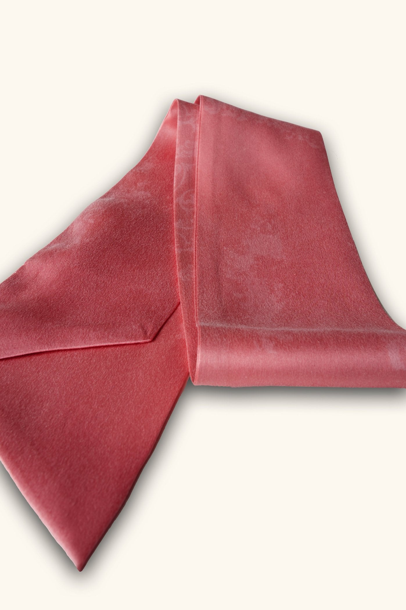 DIBADIB | Velvet Reverie Silk Ribbon Scarf - Rose Peach